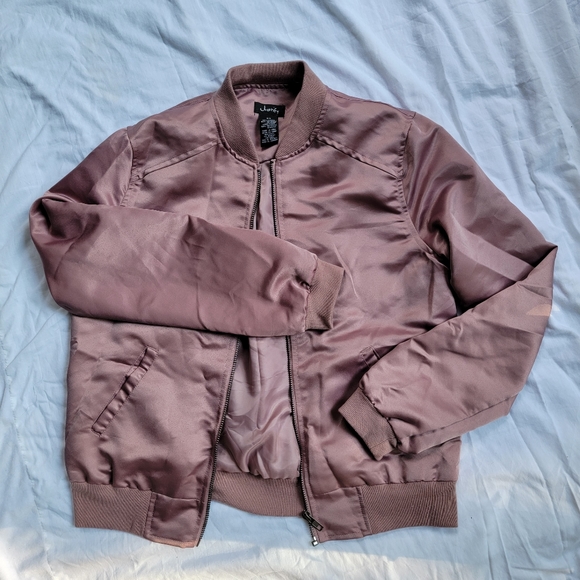 Rose / Metallic Bomber Jacket - Picture 3 of 10